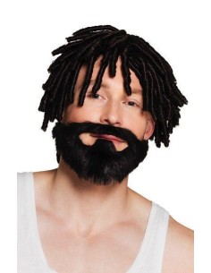 Barbe rasta - de haute qualité, idéale pour le carnaval, les fêtes à thème et les événements spéciaux.